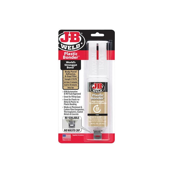 J-B Weld J-B Weld High Strength Plastic Bonder Liquid 0.85 oz 50133 - main